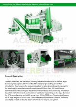 EPS Shredder/Granulator for HDPE Profiles