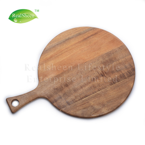 Round Paddle Acacia Wooden Pizza Board