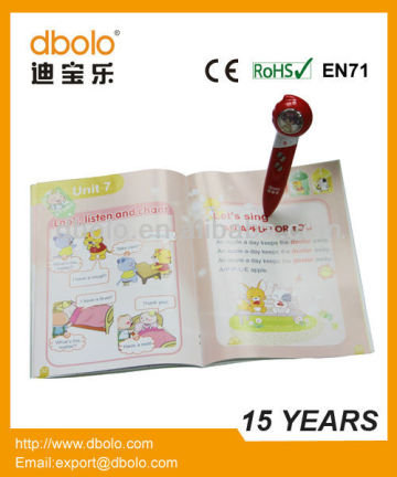 Factory supply english and chinese talking pen book