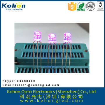 Full color 3mm 5mm strawhat shape LED diode display