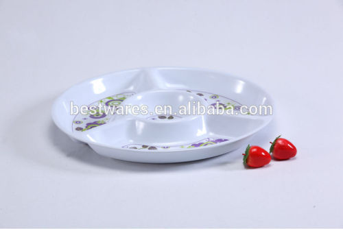 Sell different type beautiful divided melamine plastic platters