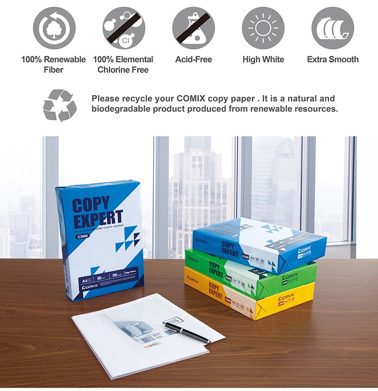 Hot sale good price high quality A4 copy paper 75gsm