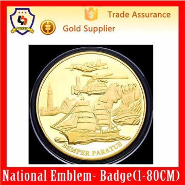 USCG United States Coast Guard military souvenir coin semper paratus/ ship souvenir coin(HH-souvenir coin-0071)