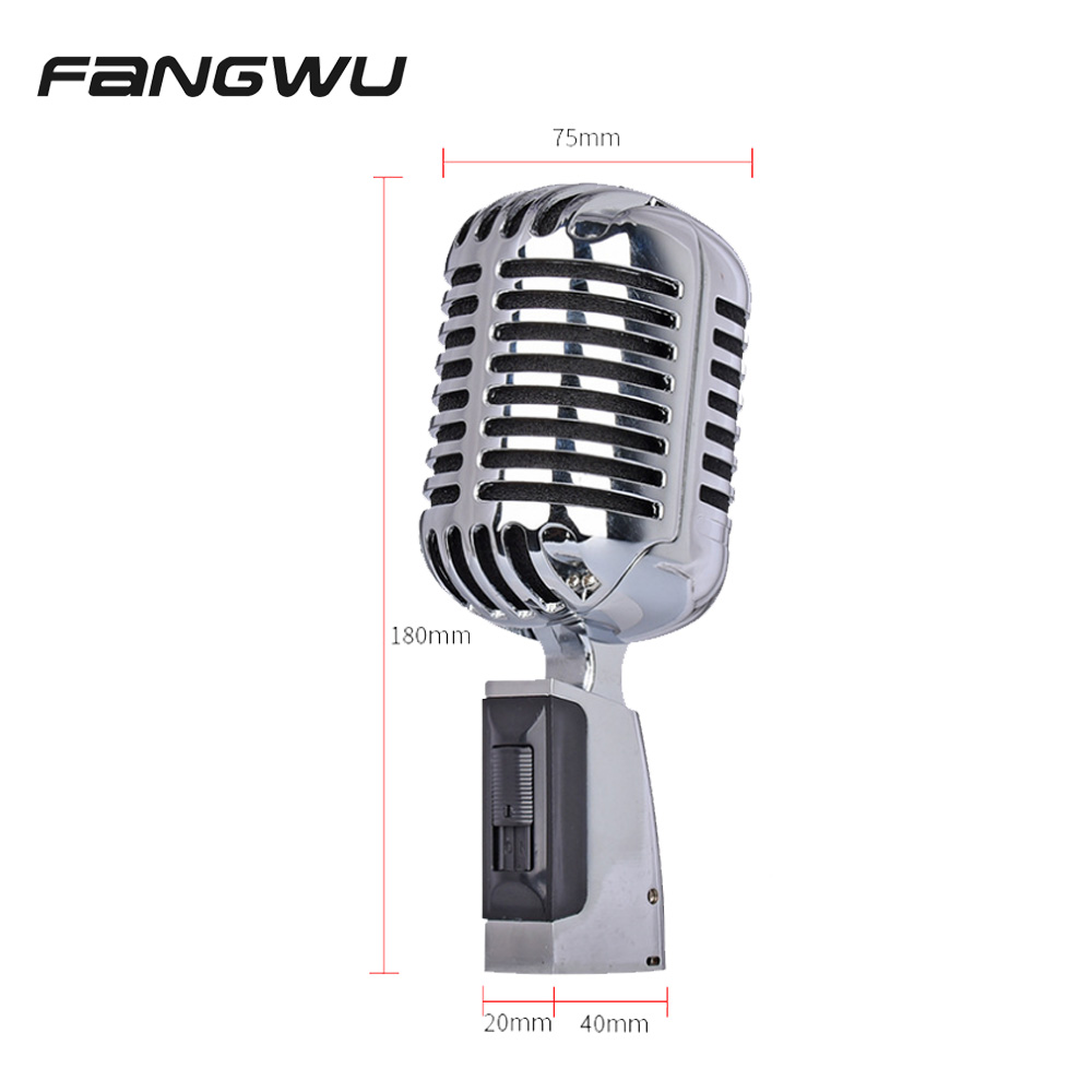 Durable In Use Vintage Microphone With Stand