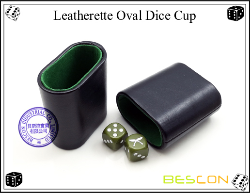 Leatherette Oval Dice Cup2 Leatherette Oval Dice Cup2