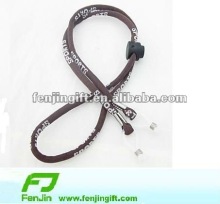 adjustable jacquard nylon cord glasses lanyard