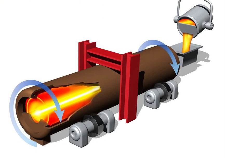 Centrifugal Castings with Alloy Steel Iron for Bush Ring Roll Tube Pipe