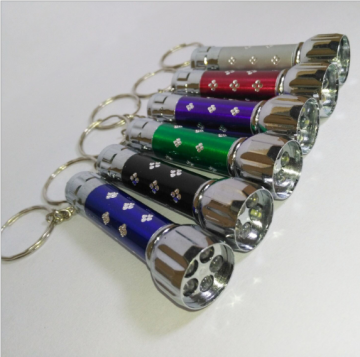 Bulk Aluminum Alloy Mini LED Flashlights with Key Chain - Cheap Torches