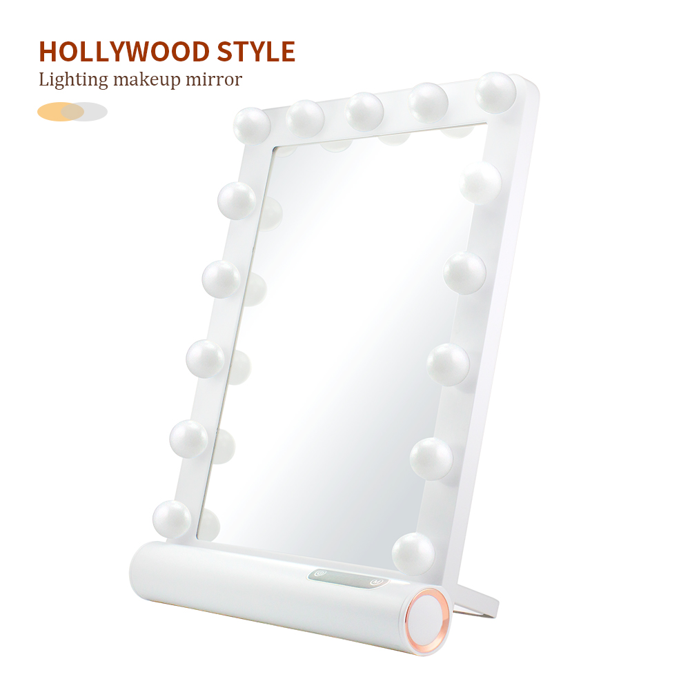 Miroir de vanité à LED iluminé avec ampoules de lumières Iluminated LED Vanity Mirror with Lights Bulbs