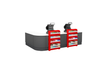 Latest Design Steel Grocery Checkout Counter
