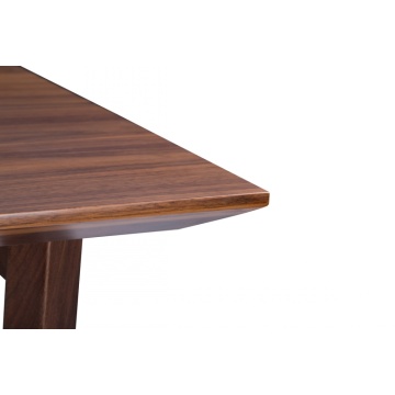 Solid Walnut Wood Restaurant Dining Tables PU Lacquer