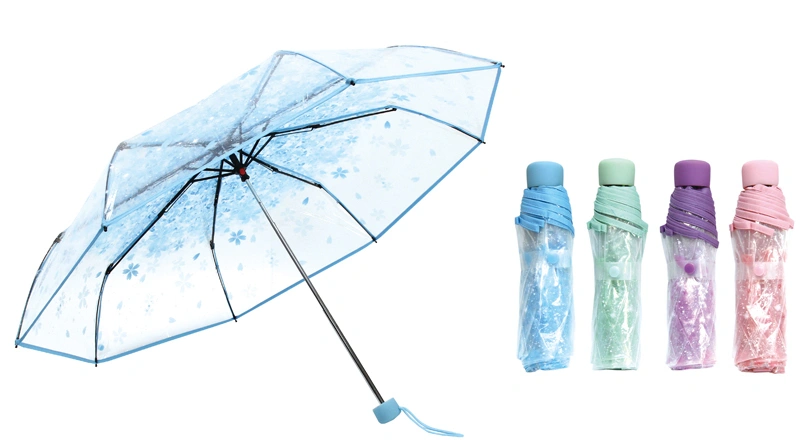 3 Fold Promotion Transparent Umbrellas