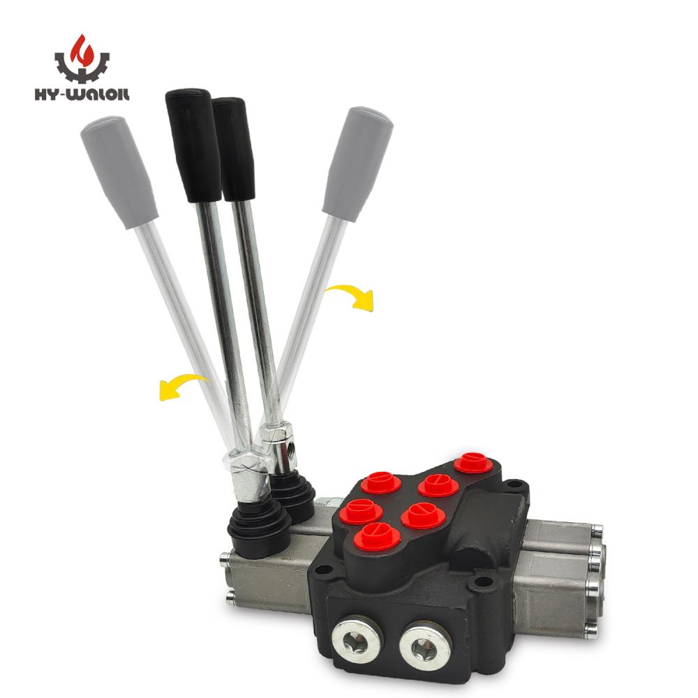 2 Spool Casting Iron Hydraulic Monoblock Valve