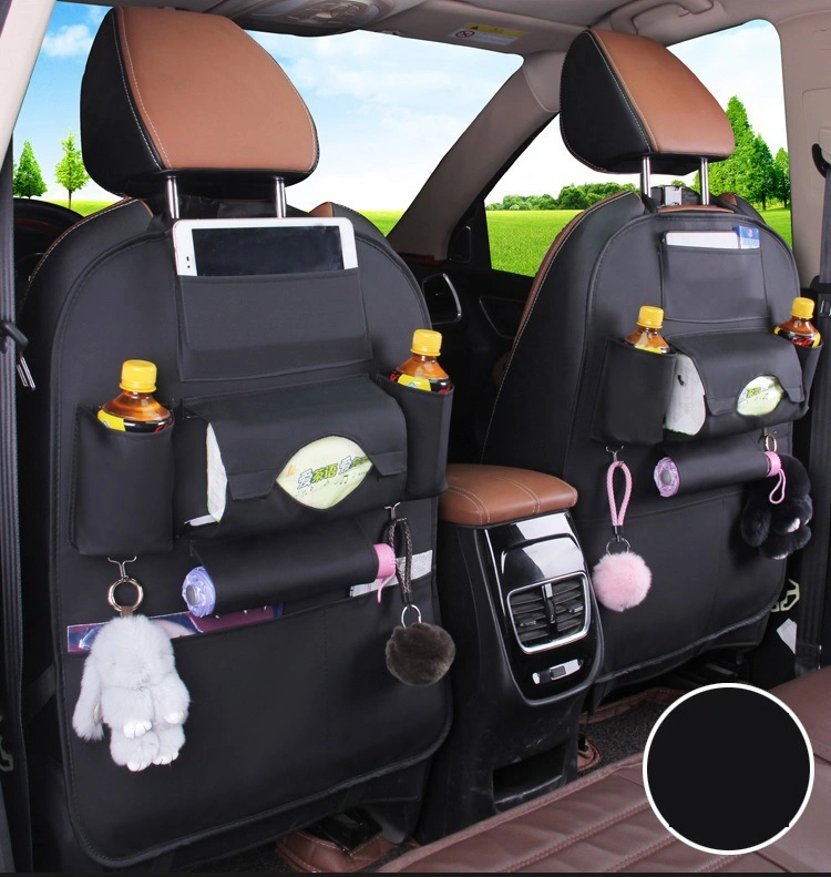 Direct Factory Leather Multifunctional Back Organizer Hanging Bag Seat Storage Car Bag