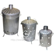 Incinerator 75L/90L/100L galvanized garden incinerator