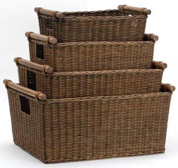 Hight Quality Color Woven Imitated Wicker Crafts