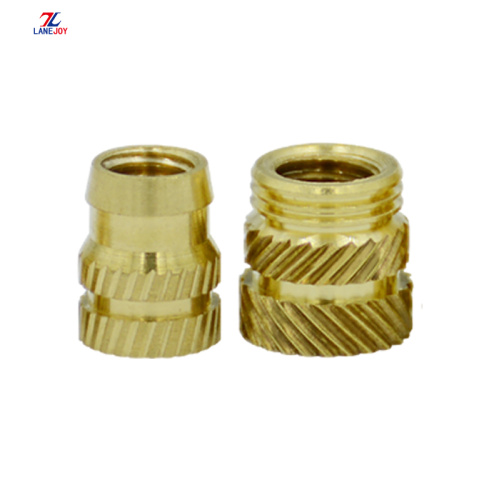 Threaded Knurled Brass Insert Nut For Plastic