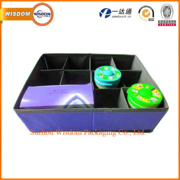 Fashion printed folding non woven fabric storage box & bin