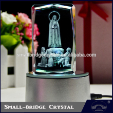 Wholesale K9 Gift Led Base 3d Laser Crystal Religion Souvenir