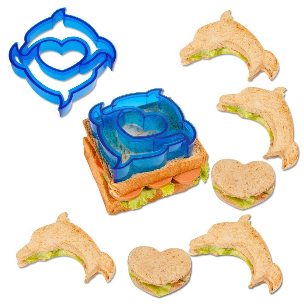 9pcs coloré enfants emporte-pièce de pain de sandwich au sandwich