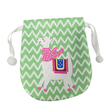 Cute llama portable candy bag