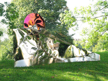 outdoor decoration metal artworks stainless steel outdoor sculpture