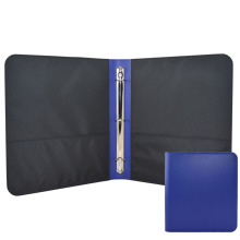 Modernqiu Leather Portfolio A4 Business Briefcase with Ring Binder