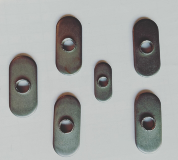 Flat plane blind weld nuts