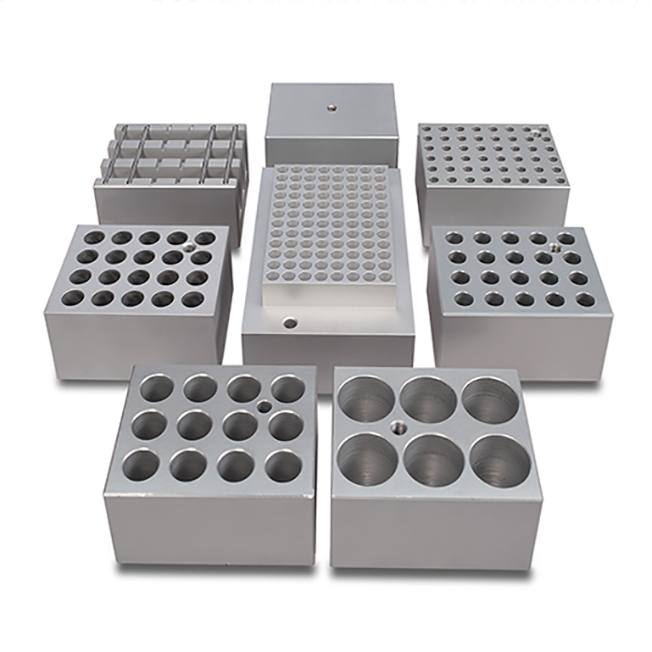 Custom Machining Aluminum Test Tube Heating Block