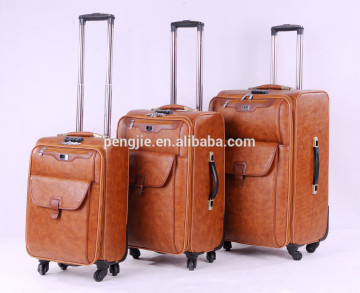 2015 PU FASHION TRAVEL WORLD TROLLEY BAGS