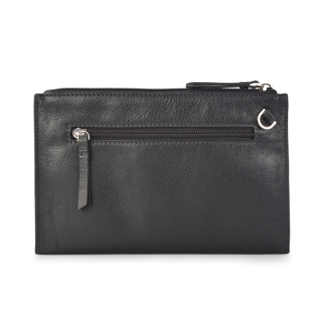 Ladies Leather Evening Clutch Bag With Rivets