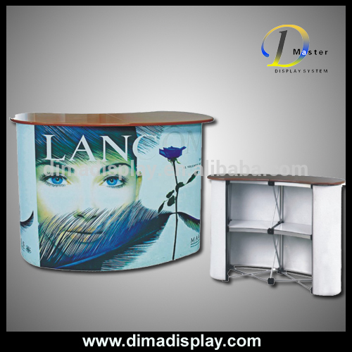 shop counter design images Aluminum shop counter table,pop up table                        
                                                Quality Choice