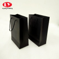 Печать и упаковка роскошная черная бумажная бумажная пакет для торговых покупок