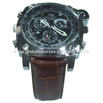 Waterproof watch convert spy camera