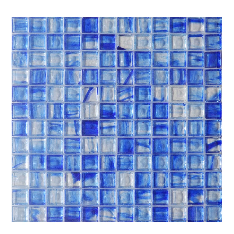 8mm Thick Inkjet Printing Glass Crystal Mosaic Tile for Fountains