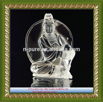 Crystal Buddhism GuanYin,custom Crystal Buddhism figurine