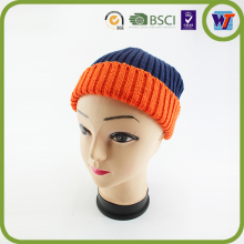 Your own logo the slouch selling hats free pom beanie knitted hat