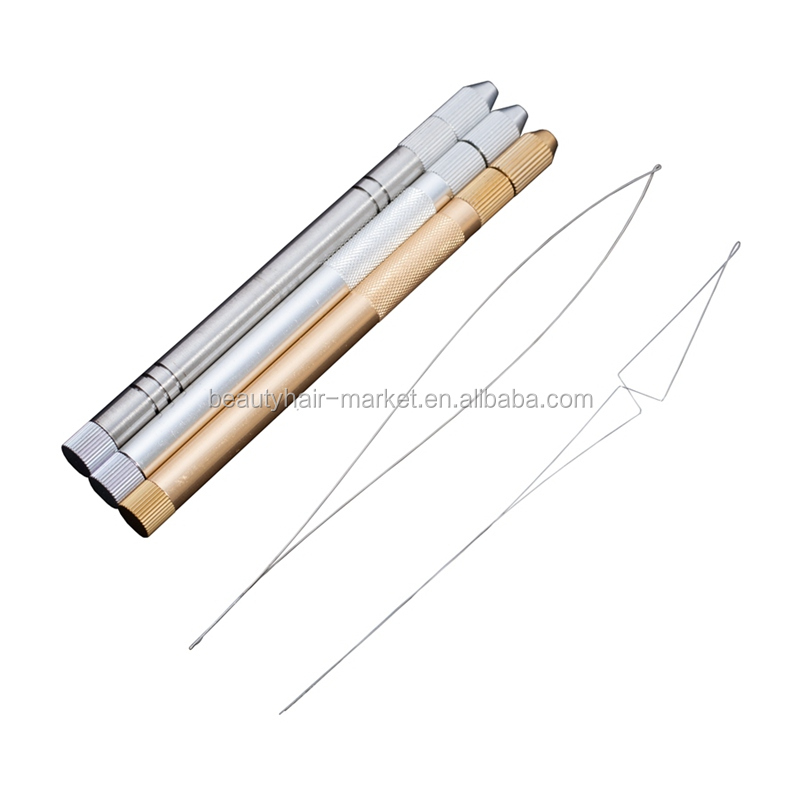 Hair Extension Micro Ring Tools Pulling Needle Loop Threader For Nano Micro Beads Rings