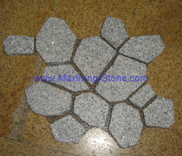 Irregular Shape Net Paving Stone/G654 Paving Granite