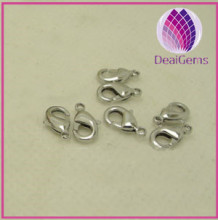 Wholesale Silver-plated Brass Lobster Claw Clasps for diy Jewelry Findings