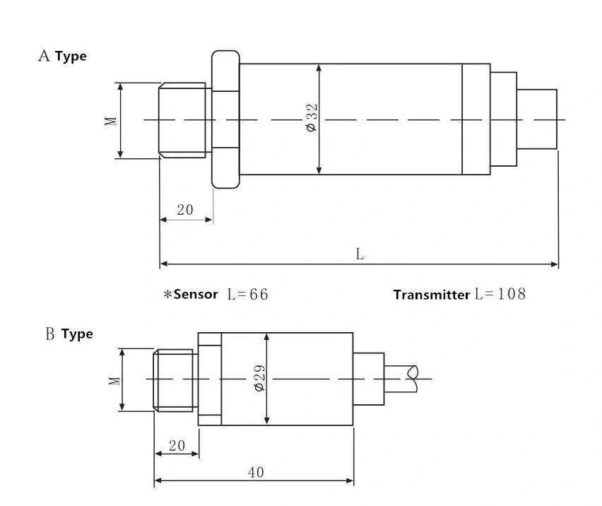 SS304 4~20mA 0-5V Explosion-Isolated Pressure Sensor Transmitter