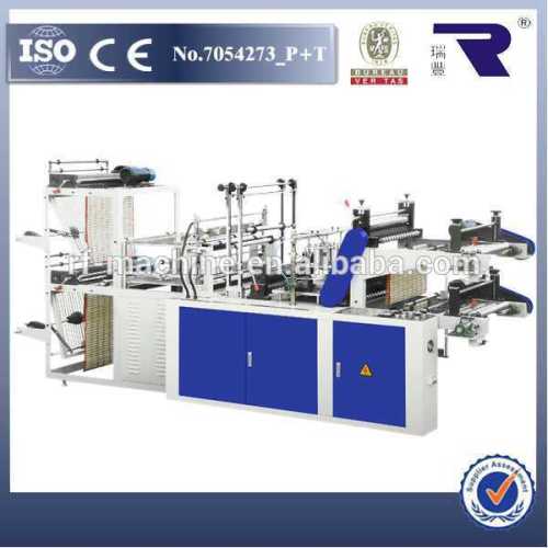 Hot sale control by computer LJ Full auto two layer rolling vest bag making machine