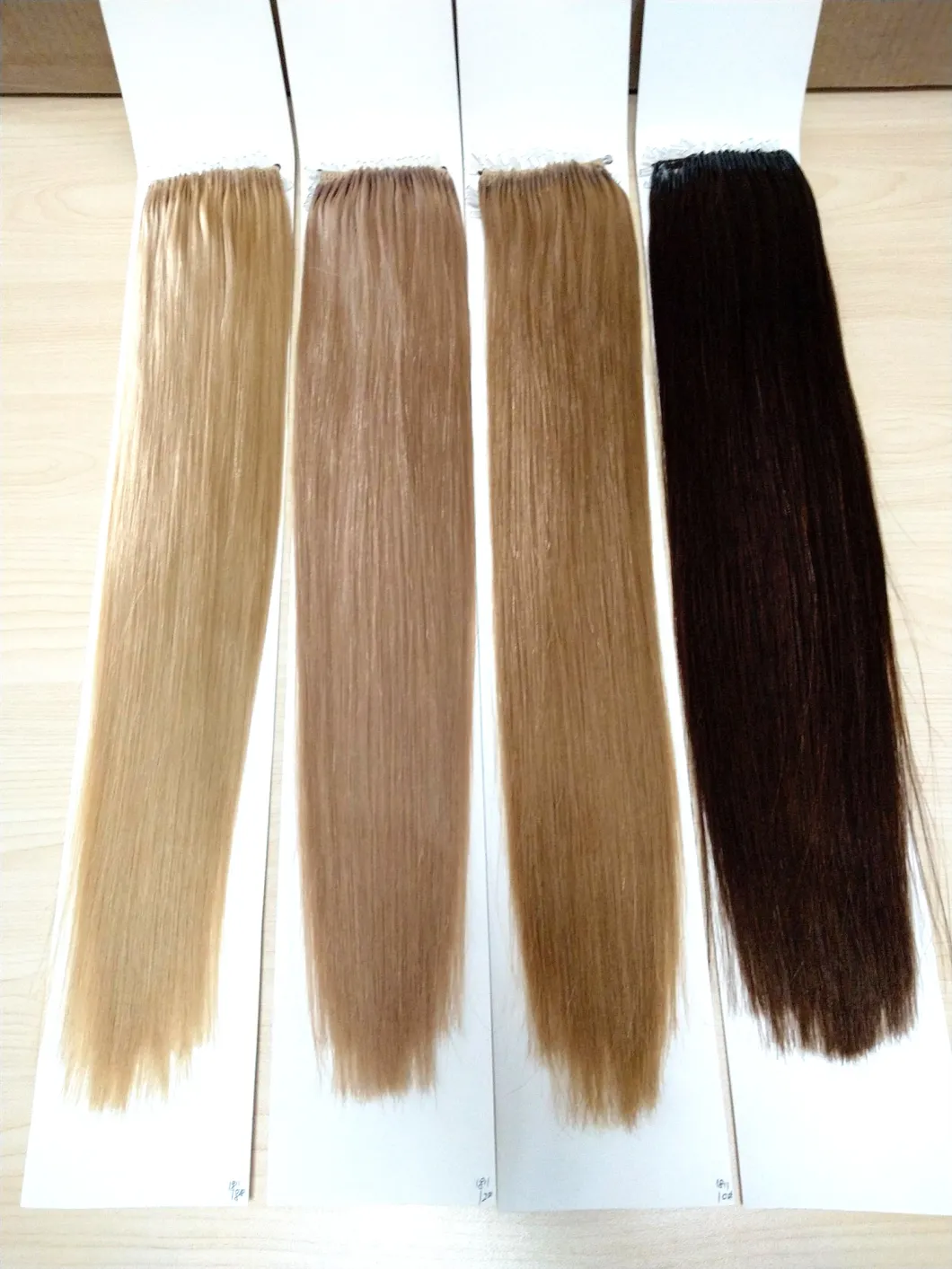 Premium Quality Popular Brazilian Hair 12# Color 18inch Easy Pull Knot Thread Hair Extension Virgin Hair Remy Hair Human Hair