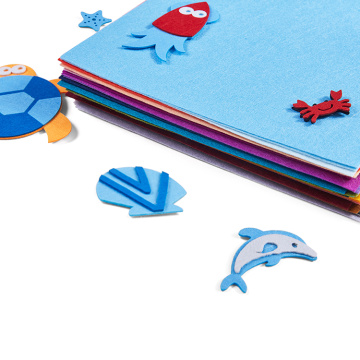 Tissu de feutre d&#39;aiguille de matériau en polyester pour les enfants