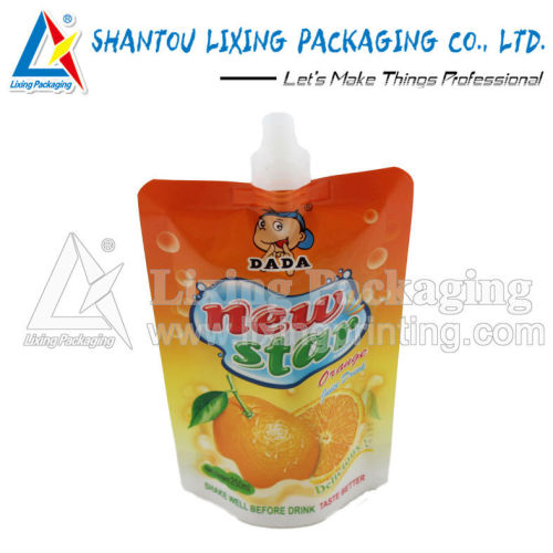 LIXING PACKAGING fancy printing spout pouch, fancy printing spout bag, fancy printing pouch with spout