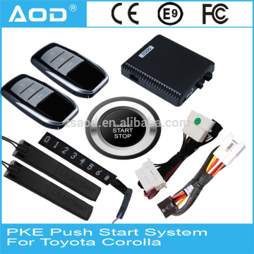 Car alarm system with remote engine start for Toyota Corolla 2009