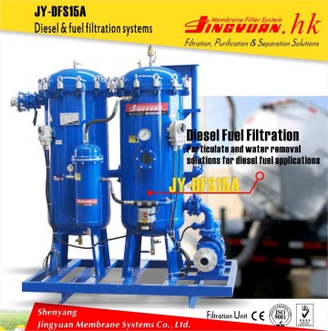 High precision sea oil purification system for generating units with two-level filtration