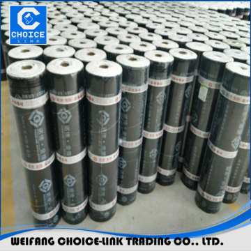 Modified bitumen waterproofing membrane reinforced polyester mat