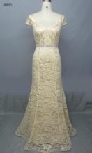 Cap Sleeve Lace Evening Dress