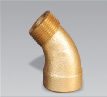 Brass 45' Male & Female Elbow